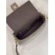 Replica Borsa Fendi 8BR600 Baguette Chain Midi FF in tessuto tapestry grigio Replica Borsa Fendi 8BR600 Baguette Chain Midi FF in tessuto tapestry grigio