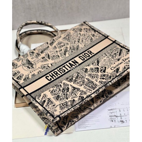 Replica Christian Dior Borsa tote grande Dior Book color albicocca Replica Christian Dior Borsa tote grande Dior Book color albicocca