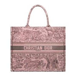 Borsa tote Christian Dior grande per libri Dior rosa