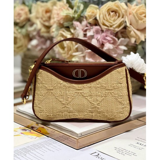 Replica Christian Dior 30 Montaigne Hobo Avenue Mini Borsa Albicocca Replica Christian Dior 30 Montaigne Hobo Avenue Mini Borsa Albicocca