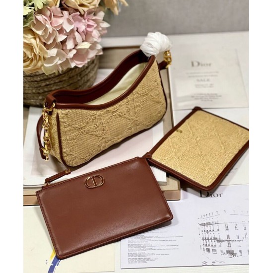 Replica Christian Dior 30 Montaigne Hobo Avenue Mini Borsa Albicocca Replica Christian Dior 30 Montaigne Hobo Avenue Mini Borsa Albicocca