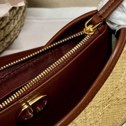 Christian Dior 30 Montaigne Hobo Avenue Mini Borsa Albicocca