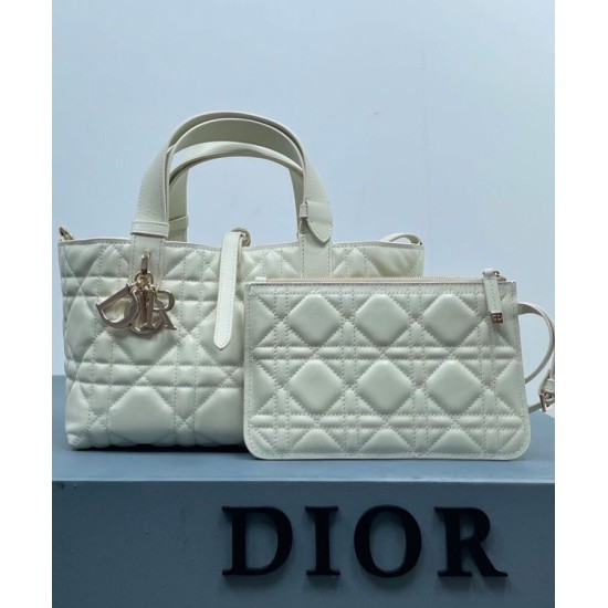 Replica Christian Dior Borsa Dior Toujours piccola/media crema Replica Christian Dior Borsa Dior Toujours piccola/media crema