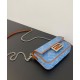 Replica Fendi Baguette Mini Bag 8BS017 ricamo motivo FF denim Blu Replica Fendi Baguette Mini Bag 8BS017 ricamo motivo FF denim Blu