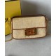 Replica Fendi Baguette Mini Bag 8BS017 denim motivo FF ricamo Caffè Replica Fendi Baguette Mini Bag 8BS017 denim motivo FF ricamo Caffè