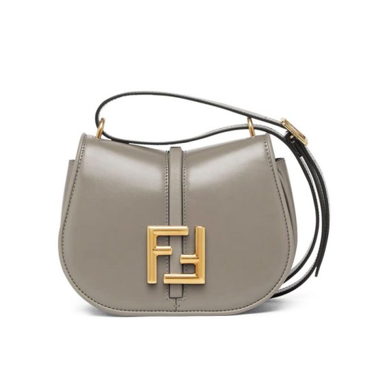 Replica Borsa Fendi C'mon Small/Medium Satchel con curvatura 8BS082 Grigia Replica Borsa Fendi C'mon Small/Medium Satchel con curvatura 8BS082 Grigia