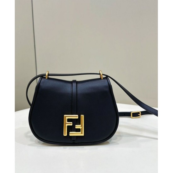 Replica Borsa Fendi C'mon Small/Medium Satchel con curvatura 8BS082 Nera Replica Borsa Fendi C'mon Small/Medium Satchel con curvatura 8BS082 Nera