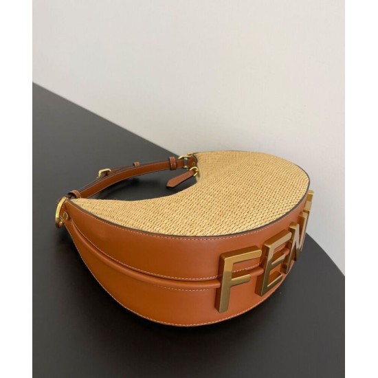 Replica Borsa Hobo piccola Fendi Fendigraphy 8BR798 Caffè Replica Borsa Hobo piccola Fendi Fendigraphy 8BR798 Caffè