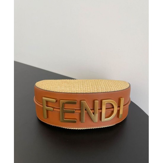Replica Borsa Hobo piccola Fendi Fendigraphy 8BR798 Caffè Replica Borsa Hobo piccola Fendi Fendigraphy 8BR798 Caffè
