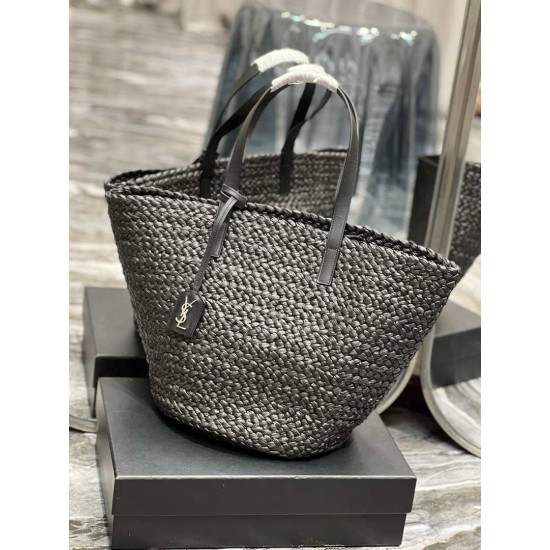 Replica Borsa maxi Panier Tote YSL Saint Laurent 693242 Nera