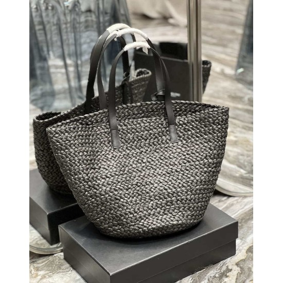 Replica Borsa maxi Panier Tote YSL Saint Laurent 693242 Nera