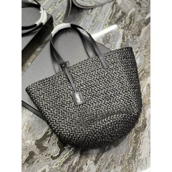 Replica Borsa maxi Panier Tote YSL Saint Laurent 693242 Nera