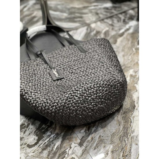 Replica Borsa maxi Panier Tote YSL Saint Laurent 693242 Nera