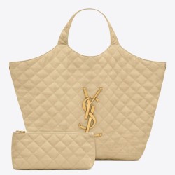 Borsa shopping maxi YSL Saint Laurent Icare Beige Borsa shopping maxi YSL Saint Laurent Icare Beige