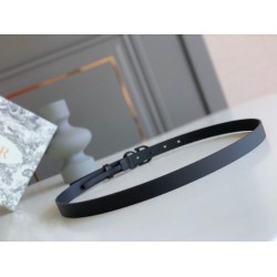 Cintura Dior Saddle 20MM Pelle di vitello opaca Nera