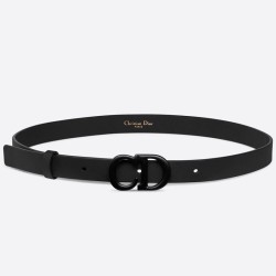 Cintura Dior Saddle 20MM Pelle di vitello opaca Nera