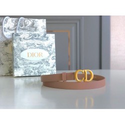 Cintura Dior Saddle 20MM Pelle di vitello Nude