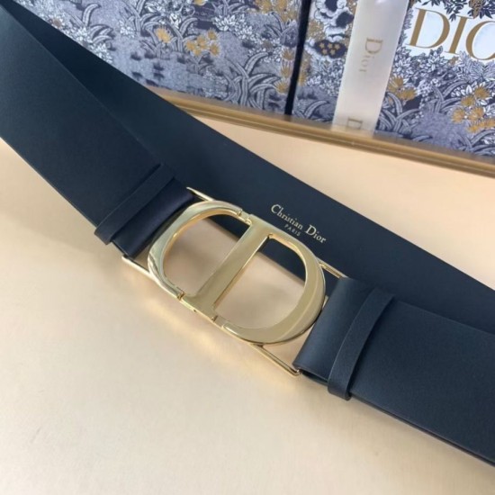 Replica Cintura Dior 30 Montaigne 40MM Pelle di vitello liscia Nera Replica Cintura Dior 30 Montaigne 40MM Pelle di vitello liscia Nera