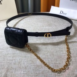 Cintura Dior Caro 15MM con custodia rimovibile Nera
