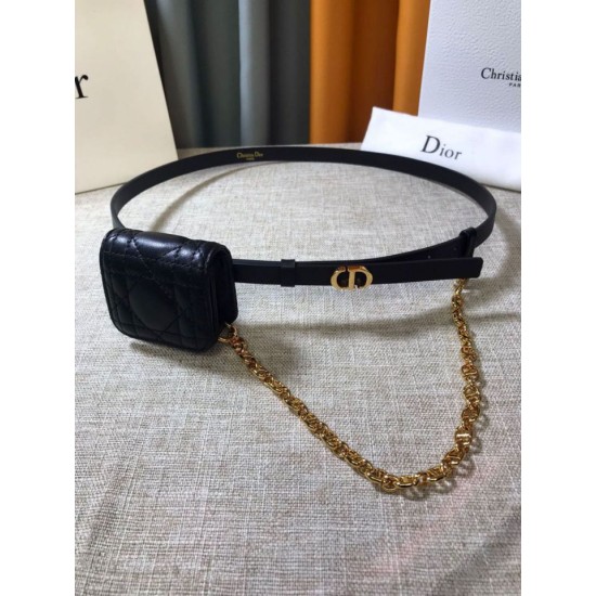 Replica Cintura Dior Caro 15MM con custodia rimovibile Nera Replica Cintura Dior Caro 15MM con custodia rimovibile Nera