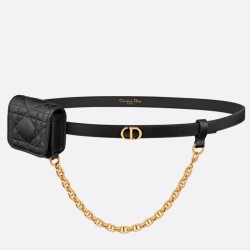 Cintura Dior Caro 15MM con custodia rimovibile Nera