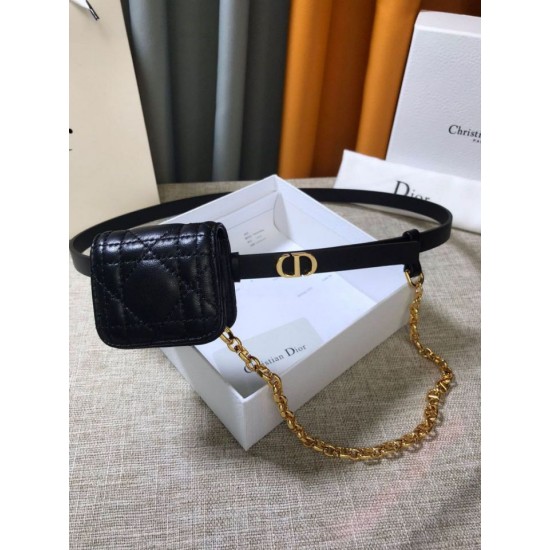 Replica Cintura Dior Caro 15MM con custodia rimovibile Nera Replica Cintura Dior Caro 15MM con custodia rimovibile Nera