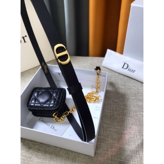 Replica Cintura Dior Caro 15MM con custodia rimovibile Nera Replica Cintura Dior Caro 15MM con custodia rimovibile Nera