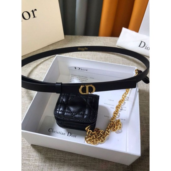 Replica Cintura Dior Caro 15MM con custodia rimovibile Nera Replica Cintura Dior Caro 15MM con custodia rimovibile Nera