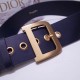 Replica Cintura Dior Diorquake 55MM Blu scuro Replica Cintura Dior Diorquake 55MM Blu scuro