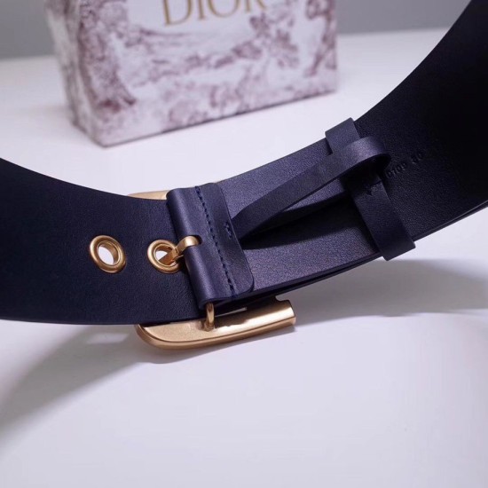 Replica Cintura Dior Diorquake 55MM Blu scuro Replica Cintura Dior Diorquake 55MM Blu scuro