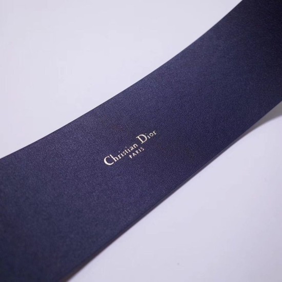 Replica Cintura Dior Diorquake 55MM Blu scuro Replica Cintura Dior Diorquake 55MM Blu scuro