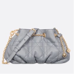 Borsa Dior Ammi Piccola Macrocannage Blu