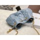 Replica Borsa Dior Ammi Piccola Macrocannage Blu Replica Borsa Dior Ammi Piccola Macrocannage Blu