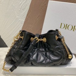 Borsa Dior Ammi piccola/media Macrocannage Nera