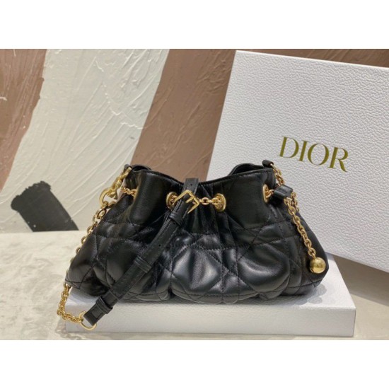 Replica Borsa Dior Ammi piccola/media Macrocannage Nera Replica Borsa Dior Ammi piccola/media Macrocannage Nera
