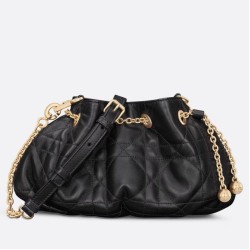 Borsa Dior Ammi piccola/media Macrocannage Nera