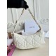Replica Borsa a tracolla Dior CD Lounge Pelle di agnello Macrocannage bianca Replica Borsa a tracolla Dior CD Lounge Pelle di agnello Macrocannage bianca