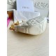 Replica Borsa a tracolla Dior CD Lounge Pelle di agnello Macrocannage bianca Replica Borsa a tracolla Dior CD Lounge Pelle di agnello Macrocannage bianca