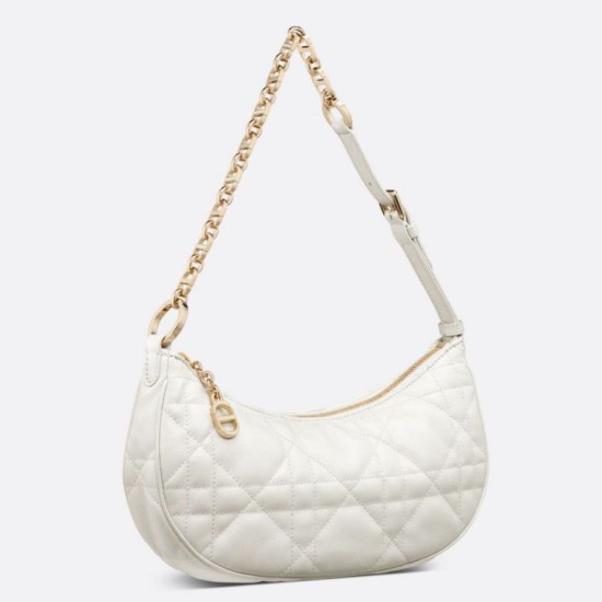 Replica Borsa a tracolla Dior CD Lounge Pelle di agnello Macrocannage bianca Replica Borsa a tracolla Dior CD Lounge Pelle di agnello Macrocannage bianca