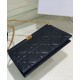 Replica Pochette Christian Dior Caro Colle Noire con borsa a catena Replica Pochette Christian Dior Caro Colle Noire con borsa a catena