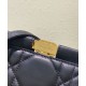 Replica Pochette Christian Dior Caro Colle Noire con borsa a catena Replica Pochette Christian Dior Caro Colle Noire con borsa a catena