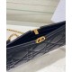 Replica Pochette Christian Dior Caro Colle Noire con borsa a catena Replica Pochette Christian Dior Caro Colle Noire con borsa a catena