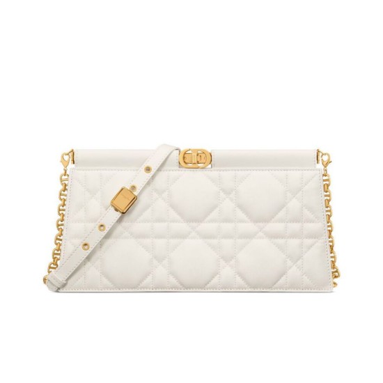 Replica Pochette Christian Dior Caro Colle Noire con borsa a catena Replica Pochette Christian Dior Caro Colle Noire con borsa a catena