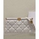 Replica Pochette Christian Dior Caro Colle Noire con borsa a catena Replica Pochette Christian Dior Caro Colle Noire con borsa a catena