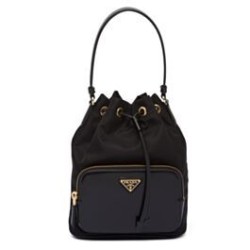 Borsa Prada Re-Nylon e pelle spazzolata 1BH038 Nera