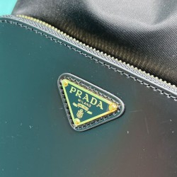 Borsa Prada Re-Nylon e pelle spazzolata 1BH038 Nera