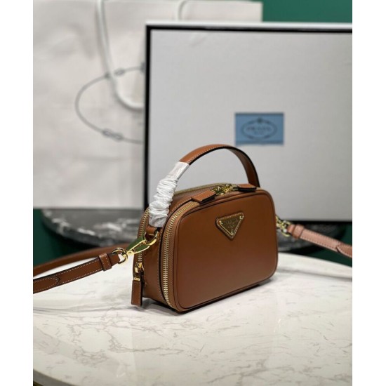 Replica Prada Odette Miniborsa in pelle 1BH203 Caffè Replica Prada Odette Miniborsa in pelle 1BH203 Caffè