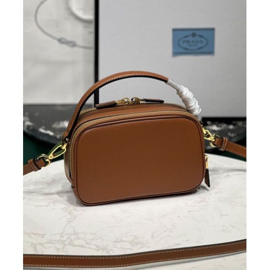 Replica Prada Odette Miniborsa in pelle 1BH203 Caffè Replica Prada Odette Miniborsa in pelle 1BH203 Caffè