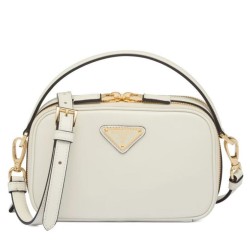 Prada Odette Miniborsa in pelle 1BH203 Crema