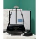 Replica Borsa a tracolla Prada in pelle spazzolata 1BD345 Nera Replica Borsa a tracolla Prada in pelle spazzolata 1BD345 Nera